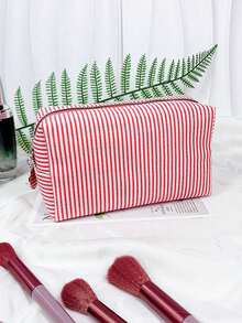 Customized Makeup Bag, Personalized Bridesmaid Makeup Bag, Bridal Gift, Party Makeup Bag, Striped Travel Organizer, Christmas Gift, Valentine's Day Gift - Multicolor - View 12