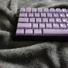 136 Keys Full Set Purple Wave Keycaps, Suitable For Mechanical Keyboard And Magnetic Axis Keyboard DIY - View 3