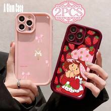 2-Pack Inspirational Quote & Strawberry Girl Phone Case Set, Shockproof Protective Cover. It Is Compatible With Galaxy Models Including Compatible For Galaxy S25, S24, S23, S22, S21 PLUS, FE And Ultra,Galaxy A33 Compatible With For Iphone17 Pro Max, 16, 15, 14, 13, 12, 11 And 7/8.Sweet Color, Perfect Gift For Yourself, Family And Friends This Holiday Season. - 酒紅色和粉紅色3 - 查看 68