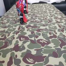 17.7x117 Inches Se- Adhesive Vinyl Gre1en Camouflage Contact Paper Wallpaper For Walls Cabinets Shelves Room Furniture Decal Removable - 格林 - 查看 4