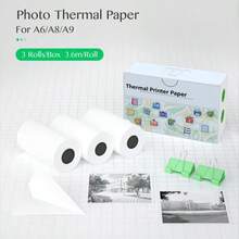 Mini Printer Paper, White & Transparent , 57 X 25mm/30mm Thermal Printer Paper, Non-Adhesive/Self-Adhesive, Ink-Free, Best For Memo, Photo, Notes, Image, Perfect DIY Gift, Pocket Printer Paper - 3pcs - View 3