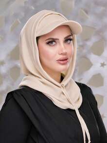 2 chiếc mũ trùm đầu nữ màu trơn - Băng đô thể thao đa năng có dây rút và vành co giãn, thoáng khí, thoải mái, vành rộng thấm hút mồ hôi, mũ thể thao đa chức năng, khăn quàng cổ thời trang tối giản, mũ trùm đầu và vành co giãn. - Nhiều màu - Xem 16