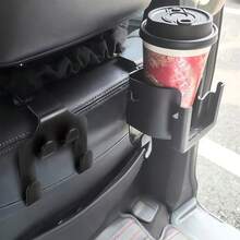 2 piezas Organizador multiusos para respaldo de asiento de coche, con portavasos, soporte para teléfono, ganchos, accesorios prácticos de almacenamiento interior para el automóvil - Gancho de almacenamiento para portavasos de asiento de 2 piezas - Ver 3