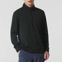 Under Armour M Sweater Fleece QZT Long Sleeve Shirt, Men's Activewear For Running & Gym, 6003722-001 - Black - View 1