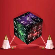 3x3 Starry Sky Chemical Elements Cube Puzzle, Intermediate Difficulty, High-Definition Printing, Durable - Multicolor - View 9