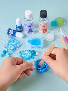 Bộ dụng cụ làm đồ chơi bóp mềm trong suốt Taba Squishy - Cao su silicon siêu mềm tỷ lệ 1:1, nhựa gel AB Squishy, chất lỏng mềm dẻo, cao su silicon, giúp giảm căng thẳng, quà tặng tự làm, đồ thủ công trong suốt như pha lê, bộ dụng cụ làm đồ chơi bóp mềm dành cho người đam mê. - 1 cái - Xem 4