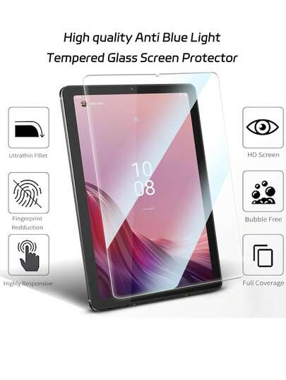 1 pieza Protector de pantalla de tableta a prueba de golpes, Protector de pantalla de vidrio templado antirreflectante, Compatible con Tab M9 (9.0 pulgadas, lanzamiento de 2023) TB-310FU/TB-310FX, dureza 9H, sin burbujas, compatible con lápiz stylus, regalo de primavera