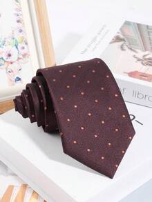 1pc Men's Fashion Versatile Small Polka Dot Pattern Necktie, Suitable For Business, Commute, Banquet And Daily Wear - Multicolor - View 13