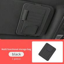 Kẹp kính râm thời trang có thể điều chỉnh, phù hợp với tấm che nắng ô tô | Vừa vặn chắc chắn, nhiều màu sắc để lựa chọn (đen, nâu, xám) - Lý tưởng cho nội thất ô tô - Nhiều màu - Xem 6