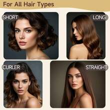 Mcbki 1个金色免加热卷发器，可重复使用，无需加热即可卷发，打造自然柔和波浪卷发，DIY卷发器，睡眠造型工具，无需加热，隔夜卷发发带 - 金色 - 查看 10