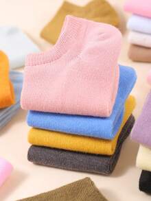 20 pares de calcetines de tobillo deportivos y casuales, de unicolor y transpirables para niños, regalo de vuelta al colegio, primavera/verano - Multicolor - Ver 3