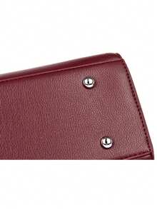 Large Capacity Women PU Leather Handbags Tote Bags Fashion Ladies Zipper Shoulder Messenger Sac Casual Female Big Crossbody Bag - Red - View 9