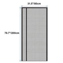 Magnetic Screen Door, Upgraded Polyester Fiber Insect Proof Screen Door, Reversible Curtain, Suitable For Balcony, French Door, Sliding Glass Door - Black - Black - View 13
