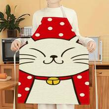 1pc Sausage Dog Pattern Apron, Creative Funny Fashion Printed Apron, Home Cleaning Apron, Easy Clean Kitchen Cooking Apron, Creative Home Apron - Multicolor - View 10