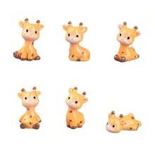 6件套迷你长颈鹿摆件，融合趣味设计、耐用结构和多功能性，将非洲大草原的温馨气息带入您的家中。 - A - 查看 4