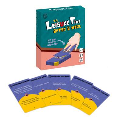 1 Box/Leisure Time After 2 Meal Choice Cards, Icebreaker Party Board Game, Funny Two-Option Dilemma Question Game