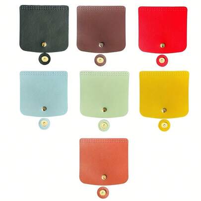 2 stuks (1 klephoes + 1 magneetsluiting) Kleurrijke zomerklephoes met magneetsluiting DIY naaiaccessoires voor handgemaakte tassen Zachte dubbelzijdige klep PU