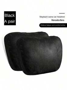 2个装汽车头枕 4S级头枕腰部舒适车载超柔软颈椎枕座椅枕 - 彩色 - 查看 10