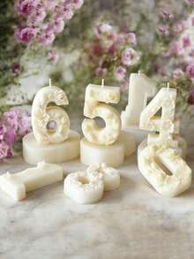 This Silicone Digital Candle Mold Set Includes 0-9 Numbers, Multi-Functional, Reusable, And Easy To Demold. Suitable For DIY Epoxy Resin, Birthday Candles, And Handicrafts. - Birthday Number Candle Mold - View 4