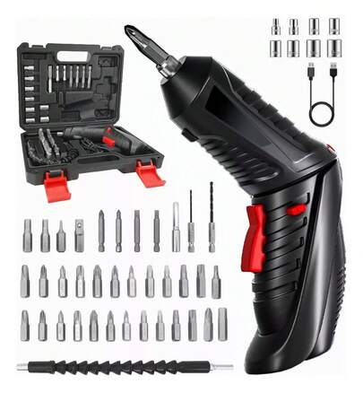 Destornillador Eléctrico Taladro Inalámbrico 3.6v,destornillador Electrico,destornillador Inalambrico,desatornillardor Electrico 47 Pcs,color Negro