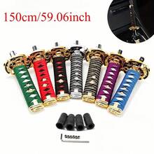 150mm/200mm JDM Samurai Sword Style Shift Knob - Universal Dust Cover Boot And Adapter, Fit For Most Manual Transmission Vehicles Like , Subaru, Etc. (Racing Style Shift Lever) - A - View 2