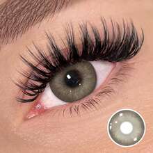 1 Pair Brown , 14.5mm Natural Soft Disposable Contacts, Suitable For Halloween Costume Play - Brown - View 4