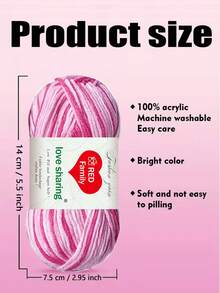 3pcs/Set Ombre Yarn Set, 5-Ply Soft & Fade-Resistant Yarn, Suitable For Crochet DIY Handicraft Projects Like Handmade Carpets, Clothing, Scarves, Ideal For Beginners - Variegated Wool Yarn - View 3
