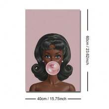 1幅泡泡糖复古波普艺术帆布海报，Y2K美学墙面艺术印刷品，适用于宿舍、客厅、卧室、现代家居装饰 - A - 查看 10