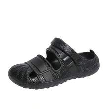 Women's Solid Black Casual Lightweight EVA Beach Sandals, Spring/Summer - Black - View 8