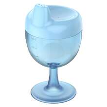 150毫升塑料高脚杯，婴儿果汁/葡萄酒杯，防漏吸管杯设计 - 彩色 - 查看 13