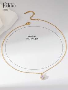 Hihho 这款心形项链是约会之夜的必备单品。环绕式设计能随着你的每一个动作捕捉光线，为你的连衣裙或衬衫增添浪漫奢华的气息。 - 心型 - 查看 7