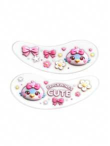 BLACKWINGS 1 Pair/6 Pairs Original Design Eyelash Isolation Pads, Eyelash Extension Lift Pads, Reusable Eyelash Curling Pads, Eyelash Perming Pads - Multicolor - View 7