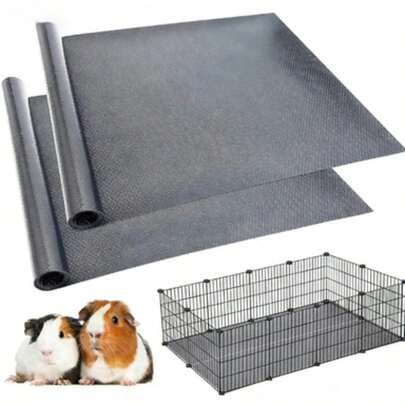 1pc Extra Large Washable Guinea Pig Bedding | Waterproof Reusable Pet Pad | Easy To Cut Multi-Size Playpen Liner, Odor-Resistant Anti-Slip For Rabbits, Ferrets, Guinea Pigs, Durable Small Pet Hedgehog Comfortable Habitat | Cost-Effective Alternative To Disposable Pads