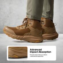 Botas de trabajo tácticas militares para hombre Botas de combate de cuero para motocicleta - Caqui - Ver 7