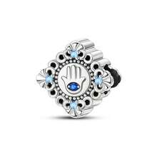 1 件装时尚闪亮珠子吊坠，镀银，适合手链项链 DIY 节日礼物 - 彩色 - 查看 6