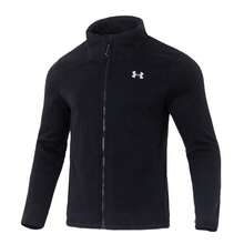 Under Armour PORTER 男士三合一夹克，舒适休闲运动外套，1371585-002 - 黑色 - 查看 3