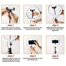 AXNEN 10-Inch Ring Light With Stand, 52-Inch Height, Includes Phone Holder, 39 Color Modes, Selfie Ring Light With Tripod, Dimmable/Fast Adjustable LED Ring Light With Remote, Suitable For Smartphone Makeup/Live Streaming/Video Shooting - Black - View 9