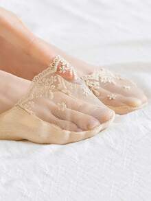 1/5/10 Pairs Of Summer Women's Cool And Breathable Fabric Invisible And Non Tiring Comfortable Half Foot Boat Socks - Multicolor - View 6