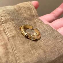 Women's Alloy Tiger Eye & CZ Stackable Ring Set Gold Plated Vintage Statement Jewelry Romantic Holiday Gift For Valentine's Day - Ring - View 6