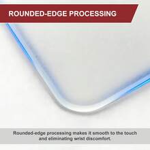 Glass Mouse Pad, Japanese Mountain & Cherry Blossom Series, Smooth Glass Surface, Enhanced Precision & Speed, Stain-Resistant & Easy To Clean, Dual-Use Hard Mouse Pad For Gaming & Office - View 8