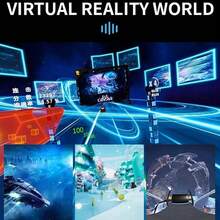Kính thực tế ảo Huadan VR, kính 3D VR, mũ bảo hiểm VR, kính đeo VR, thích hợp cho TV, phim và trò chơi điện tử, tương thích với điện thoại thông minh IOS và Android có kích thước từ 4.7-7.2 inch - Màu trắng - Nhiều màu - Xem 2