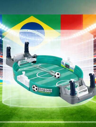 迷你桌上足球游戏——一款互动式足球玩具，有三种尺寸可选：2球、4球和6球。非常适合家庭游戏室或派对，也是理想的生日体育礼物。