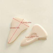 女士防水私处贴，女士防水私处贴，女士私处贴，女士防水私处垫，防眩光，游泳防眩光贴纸，瑜伽防眩光贴纸，健身防眩光贴纸，女孩游泳海绵隐私贴纸，消除尴尬线条，丰满前片瑜伽裤内衬垫，可重复使用 - 柔軟款 - 查看 5