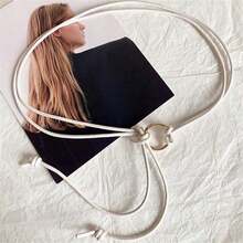 1 Dress Ladies Literary Circle Belt Women's Fashion Tie-In Knot-Belt Elegant With Skirt Decoration Suitable Daily Wear And Use Halloween Fall, Autumn, Halloween - 駝色 - 查看 7