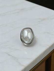 1pc Fashion Alien Faux Pearl Cufflink Set, Women's Brooch Button Suit, Elegant High-End Clothing Brooch, Tie Clip, Suitable For Daily Wear, Friend Gift, Lover Gift, Family Gift - Gold - View 10