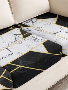 1 Pc Simplicity Sofa Cover Geometry Sofa Seater Cushion Cover Stretch Material Seater Cushion Cover - Multicolor - View 10