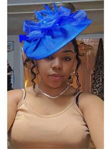 1 pezzo Fascinator a forma di goccia per donne, fascia per capelli, fermaglio per capelli, cappello pillbox da derby, cappello da chiesa, copricapo, Kentucky, cocktail, tea festa, matrimonio, ballo di fine anno, accessori per capelli - Multicolore - Visualizzare 17
