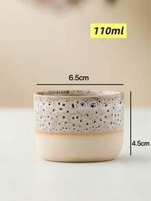 Bộ 1/4/6 chiếc tách trà, tách espresso bằng gốm sứ dày dặn, men rạn, dung tích 110ml, kiểu Nhật cổ điển, tách trà Gongfu bằng gốm nhiều màu sắc, tách nhâm nhi của bậc thầy, tách nước gia dụng, kiểu Trung Đông cổ điển. - Nhiều màu - Xem 8