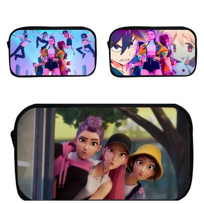 Mattel K-POP Collector's Pouch New Release: Inspired By K/DA Stage Costumes, Comprehensive Internal Compartments, Durable Material, Convenient Storage For School Supplies And Stationery, Essential For Daily Use, Suitable For Party Favors And Birthday Gifts