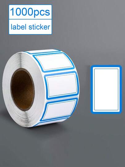 1000pcs Residue-Free Easily Removable Waterproof Oil-Proof Fridge & Freezer Food Labels, Suitable For Refrigerator, Freezer, Food Containers, Bottles, Catering Prep, Reusable Frozen Food Labels, Food Storage Labels, Minimalist Design, Oil-Proof Material, Ideal For Busy Households, Thank You Stickers, Birthday Stickers, Gift Labels, Label Stickers